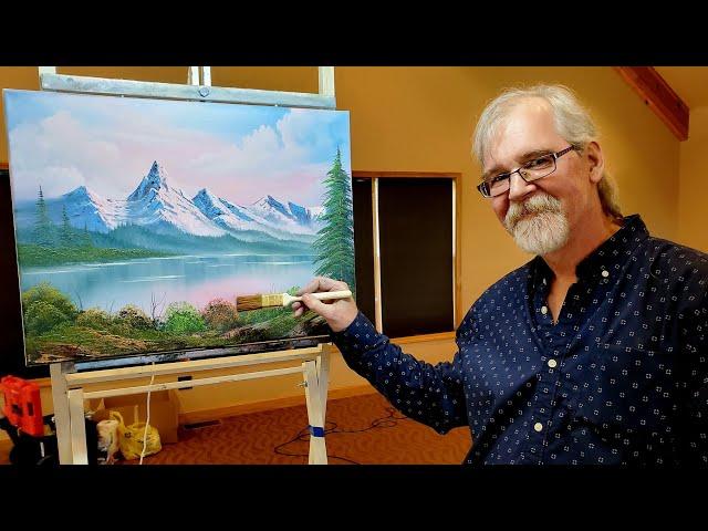 Steve Ross painting - Tip for footie hills from our class in Michigan