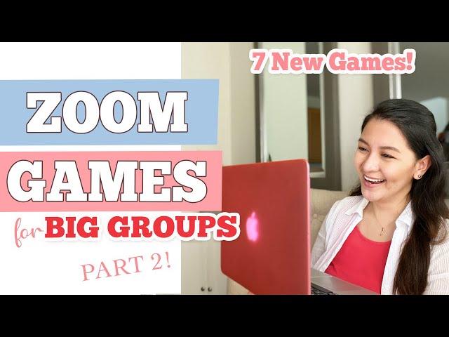 7 New,  Fun and Easy Zoom Games for Big Groups of All Ages | Virtual Game Ideas | Happy Hour Games