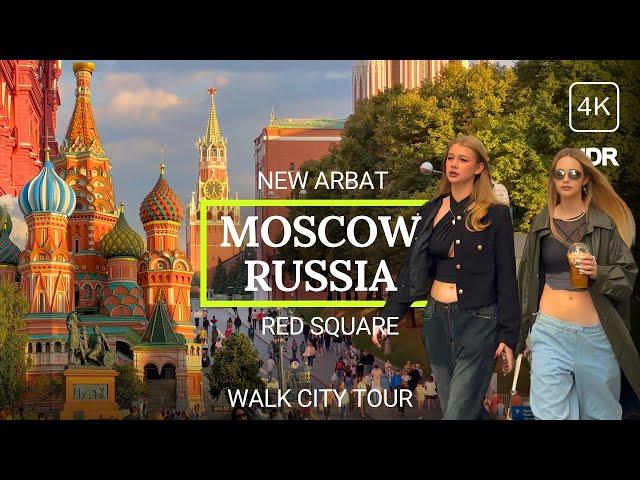  How live in Russia 2023? Moscow City Walk Tour: New Arbat to Red Square 4K HDR