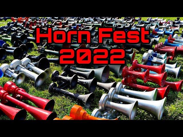 Horn Fest 2022!! The Largest Train Horn Honk in America. Nathan, Leslie, Prime, Wabco, Kahlenberg