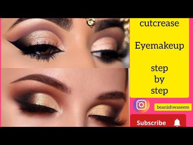 bridal cut crease eye makeup by Beanish waseem  #makeuptutorial #tutorial #fashionblogger #youtuber