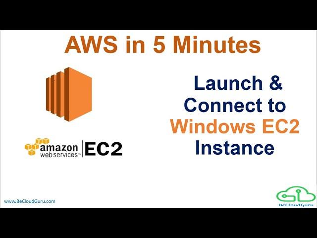 Create and Launch Windows EC2 Instance | AWS 5 Minutes Windows EC2 Instance