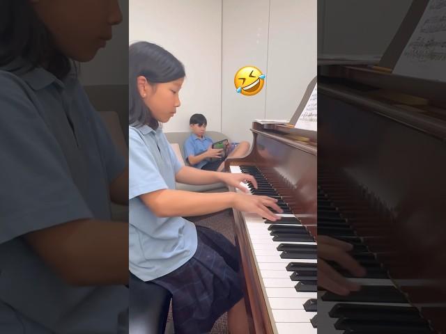 She ABUSED her brother during lesson! 🫣 #piano #classicalmusic #music #pianoteacher #pianostudent