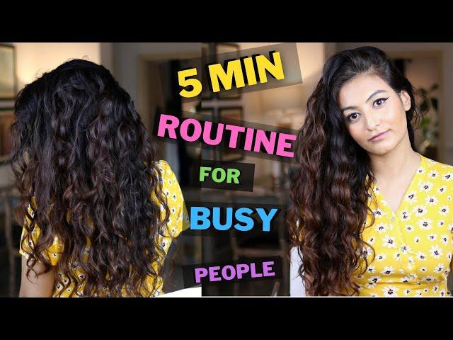 Quick Wavy Hair Routine 2022