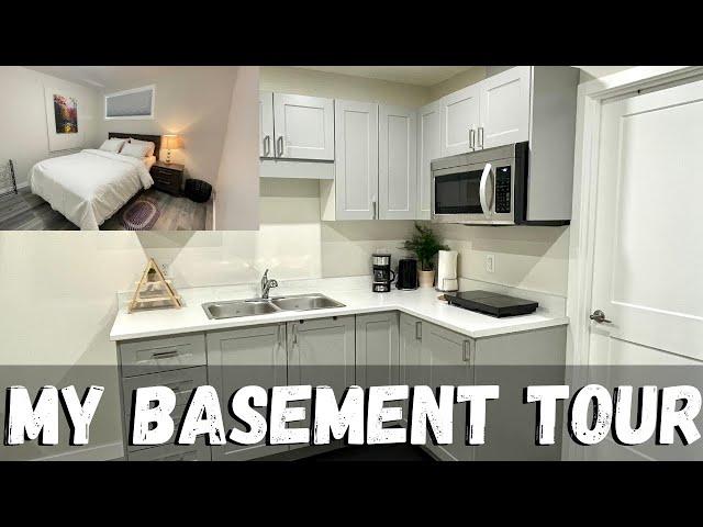 LIFE IN A BASEMENT | BASEMENT APARTMENT TOUR IN SASKATCHEWAN | LIFE IN CANADA