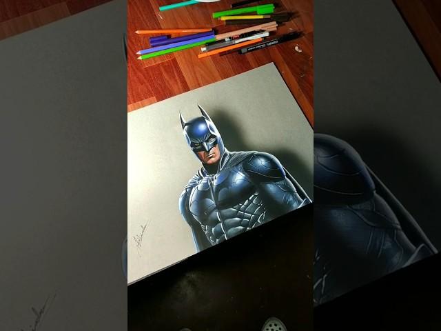 3D Hyper-Realistic Batman  #shorts #youtubeshorts #art  #drawing #batman #realistic #rahiljindran