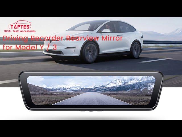 TAPTES Tesla Rearview Mirror Streaming Media Driving Recorder HD Night Vision for Model Y Model 3