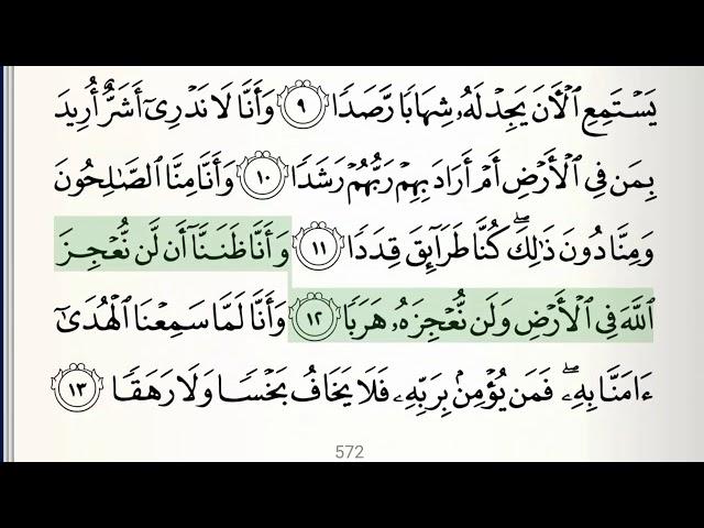 Surah - 72 - Al-Jinn - Accurate Tajweed recitation of Quran - Mahmoud Khaleel Al-Hussary