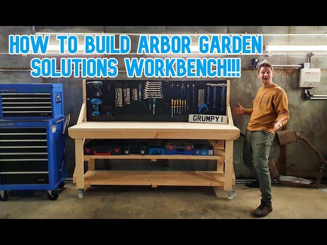 Arbor Garden Solutions 6FT Heavy duty Workbench with peg kit Set Up/Installation