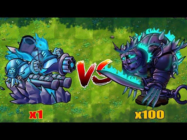 PVZ 1 Fusion 2.3 Challenge!! 1 Plants Fusion VS 300 Ultimate Obsidian Gargantuar - Who Will Win?