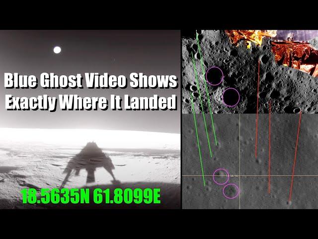 Blue Ghost's Landing Video Reveals Exactly Where It Landed On The Moon