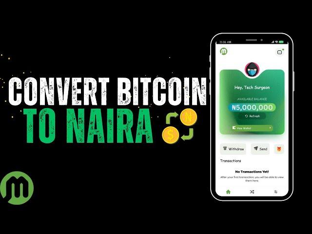 How To Convert Bitcoin To Naira With Monica NG | Convert Bitcoin to Cash App (2023)