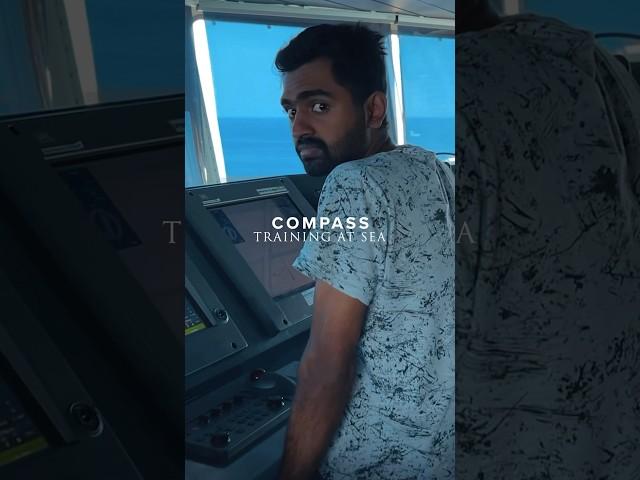 Cadets Live Training on Compass of the Ship ️ | Karanvir Singh Nayyar #shorts