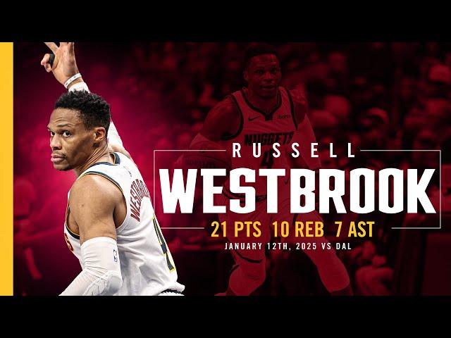 Russell Westbrook Full Game Highlights vs. Mavs   |  1/12/25