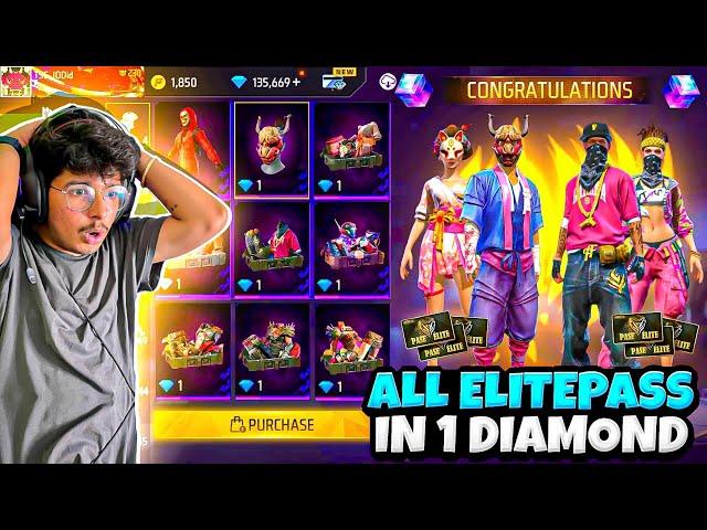 Free Fire Full Store In 1 DiamondAll Elite Pass And Rare Bundles 100%- Garena Free Fire