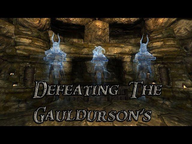 Defeating - The Gauldurson Brothers - Skyrim!