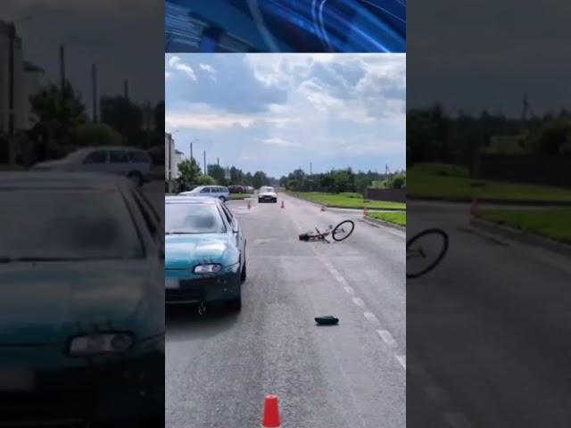 ВОДИТЕЛЬ АВТОМОБИЛЯ СБИЛА ВЕЛОСИПЕДИСТКУ #гомель #новости #беларусь