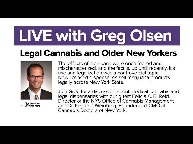 Live with Greg | Older Adults and Legal Cannabis