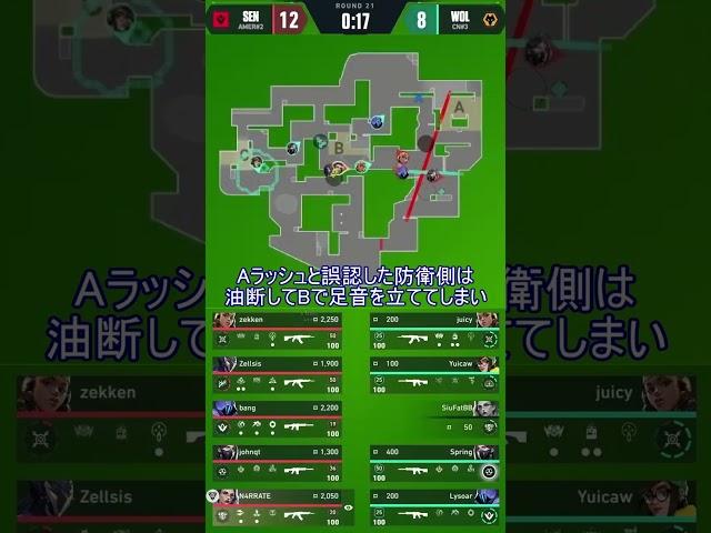 【VALORANT解説】本命の侵攻が止まった後の作戦の話 #shorts