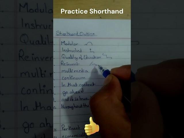 Advance Shorthand Outlines and Phrases | Stenography #shorthand #steno