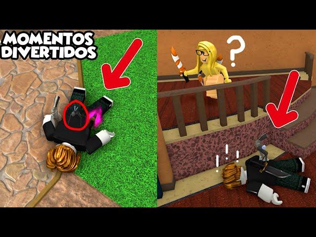 FINJO estar ELIMINADA en MURDER MISTERY 2 (con mosca) y Momentos Divertidos en MM2 Roblox