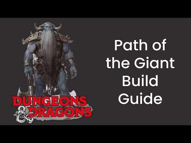 Path of the Giant (Barbarian) Build Guide in D&D 5e - HDIWDT