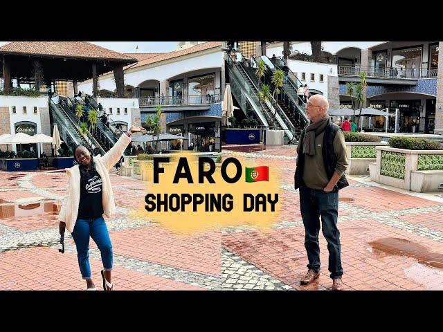 SHOPPING WITH MY WIFE IN THE BIGGEST MALL IN  FARO PORTUGAL FOR THE FIRST TIME