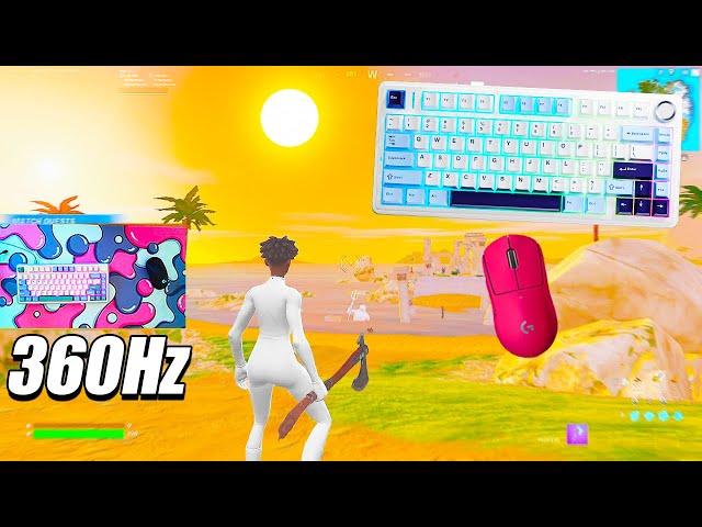 [1 HOUR] AULA F75 Keyboard ASMR  Satisfying Fortnite Gameplay [PC 360 FPS 4K]