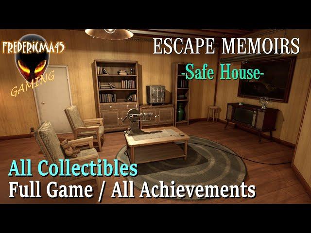 Escape Memoirs Safe House FULL GAME Walkthrough / All Collectibles and Achievements