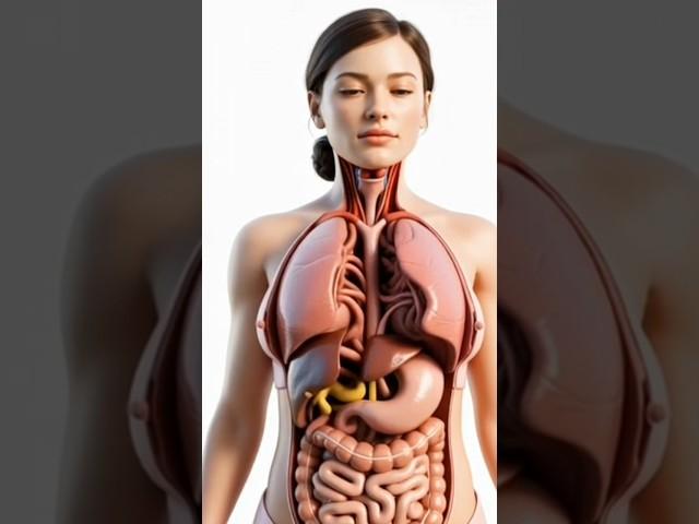 Human Digestive System 3D Animation | Internal Organs of the Female Body Explained