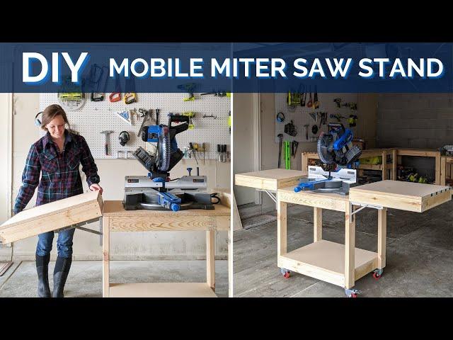 How to Build a DIY Mobile Miter Saw Stand