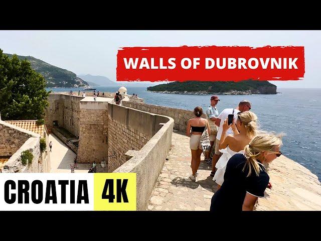 DUBROVNIK, CROATIA  [4K] Walls of Dubrovnik — 1 HOUR Walking Tour