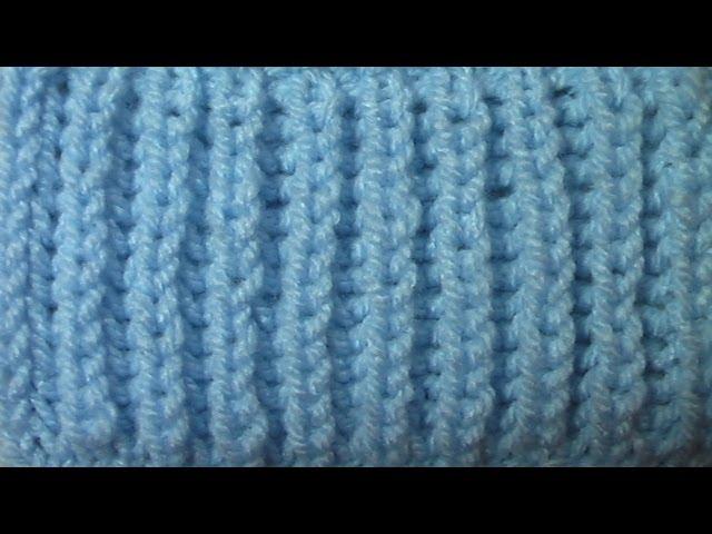 Английская резинка. Вязание на спицах. Узор № 1.