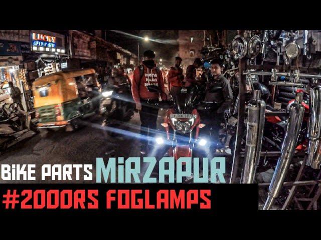 Fog Lamps#2000Rs Mirzapur Bike Accessories Market | Bikers Point