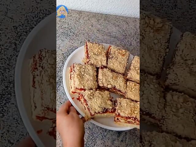 Вкуснейшее песочное пирожное!!! За 5 минут из минимума продуктов!!!