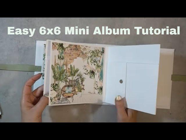 Simple 6x6 Mini Album Tutorial - Perfect for a beginner - Mintay - Urban Jungle