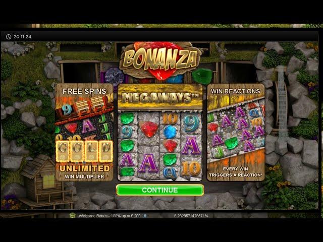 Online slots - Bonanza, 2 bonuses