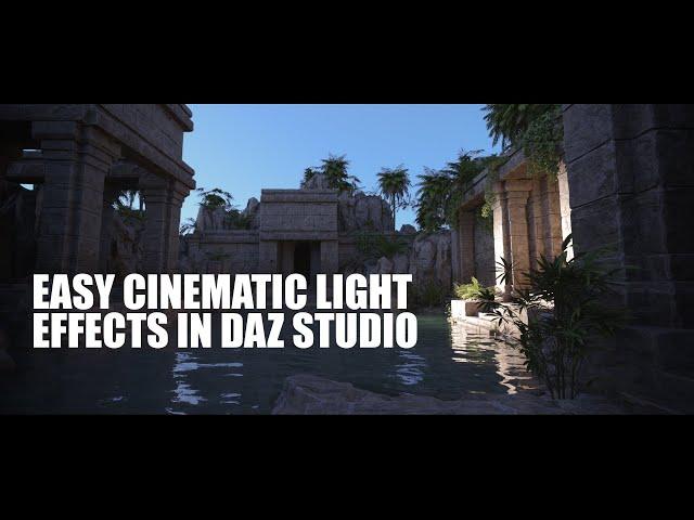 Easy Cinematic Light Effects In DAZ Studio - Video Tutorial