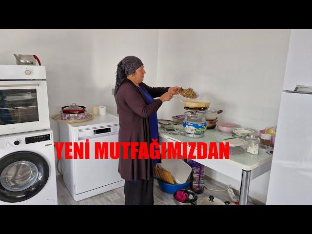 YENİ MUTFAĞIMIZDA SABAH KAHVALTI HAZIRLIĞI