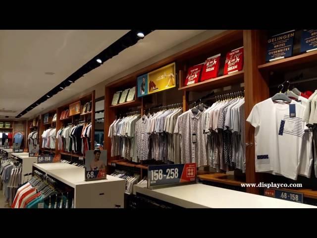 clothes showcase for man,clothes racks, man garment display store fixture,clothing store fixture