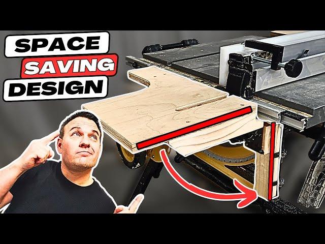 Space-Saving Folding Infeed Table || DeWalt DWE7491RS Table Saw