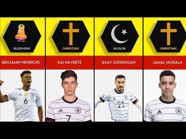 Religion of Germany Football Players  Muslim Christian Buddhism ️️️