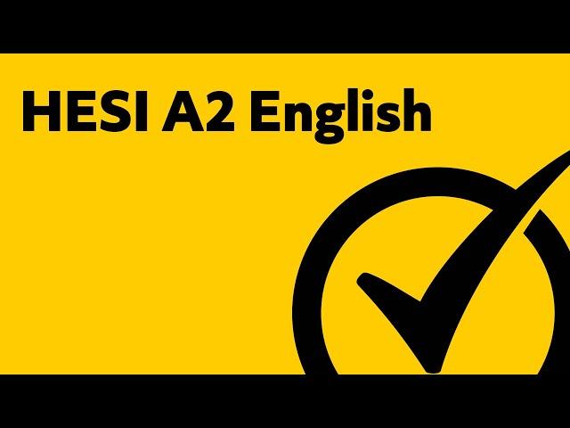HESI Entrance Exam - [English Study Guide]