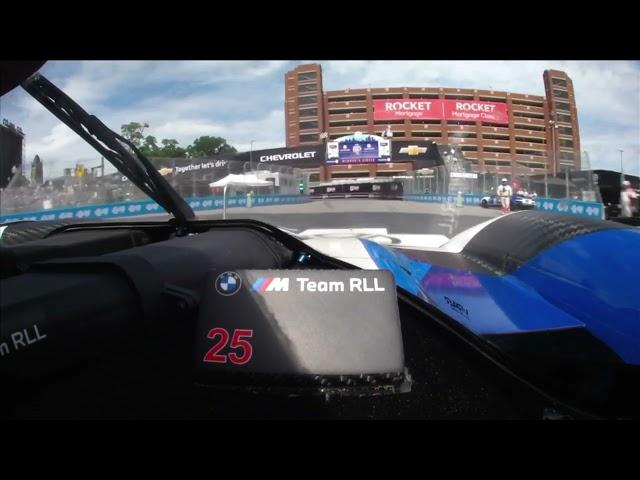 2024 Detroit - #25 BMW M V8 (GTP) Onboard + Crash