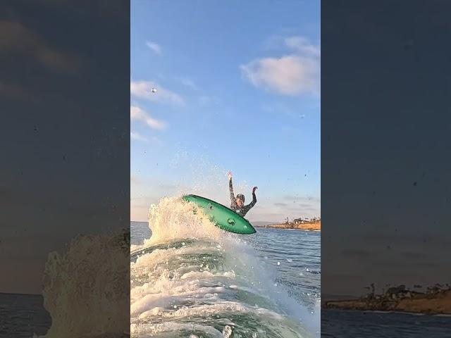 College Surfer Throws Down A Huge Air #surfing #surf #sunset