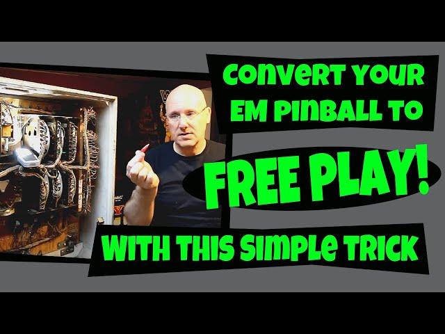 Pinball Repair #7 - Converting EM Pinball Machines to Free Play