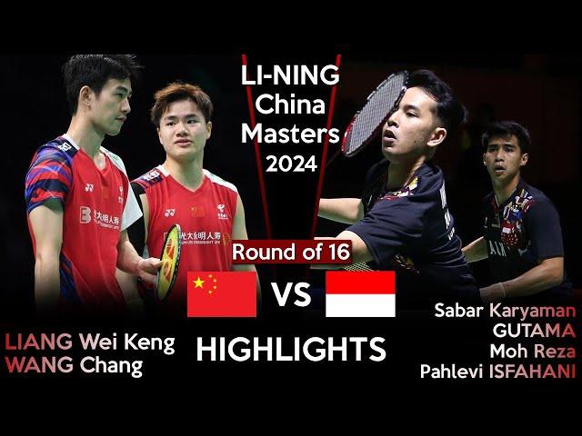 LIANG Wei Keng /WANG Chang vs Sabar /Reza | China Masters 2024 Badminton