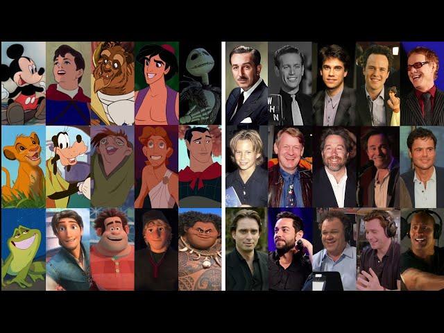 Disney Heroes Voice Actors | Live vs Animation | Side By Side Comparison