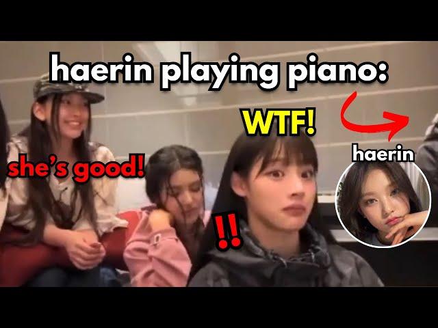 NewJeans are left SPEECHLESS after hearing HAERIN's *piano* skills (she's a pro)