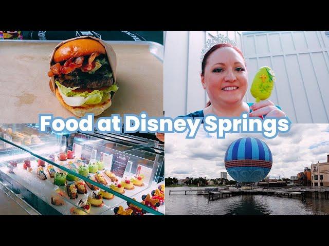 Food at Disney Springs D-Luxe Burger and Amorette's Patisserie | Disney Vlog